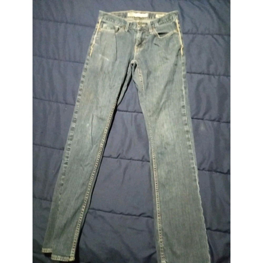BKE Jeans Mens 29x30 Asher Buckle Denim Pants Stretch Heavy Stitch Straight‎